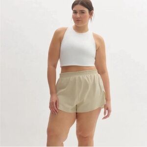 Girlfriend Collective trail short - Vibrant Pink Athletic Shorts